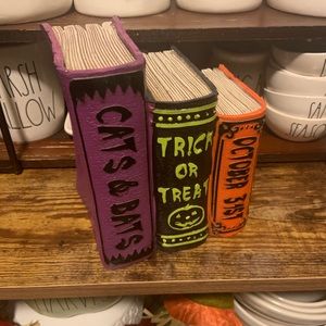 Halloween stacked spell books